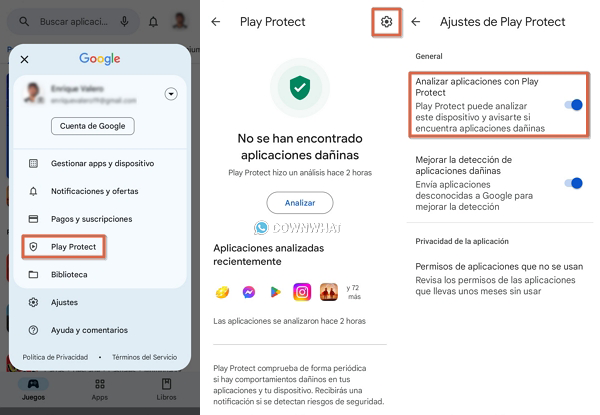 instalar whatsapp-de-manera-adecuada-desactivar-google-play-protect